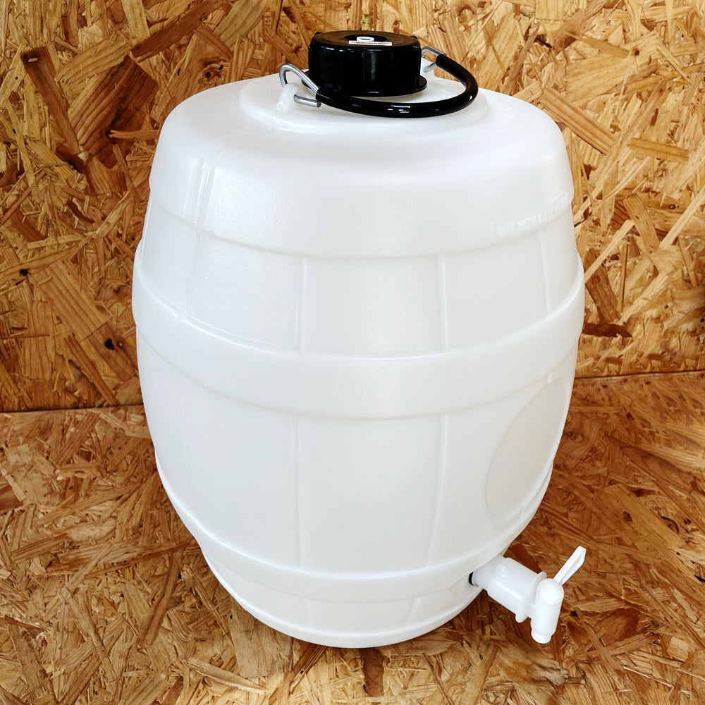 5 Gallon (23 Litre) White Keg Barrel with Vent Cap