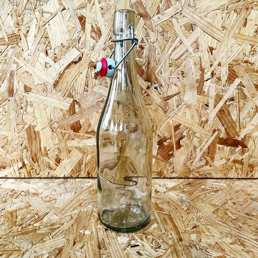 Swing Top Bottles - Clear Glass - 750ml - 12 Pack