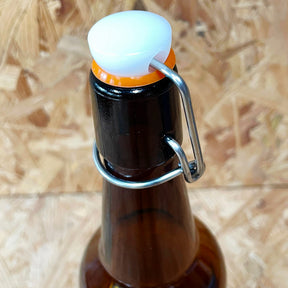 Beer Bottles - Glass Swing Top Bottles - 750ml - Brown/Amber - 12 Pack