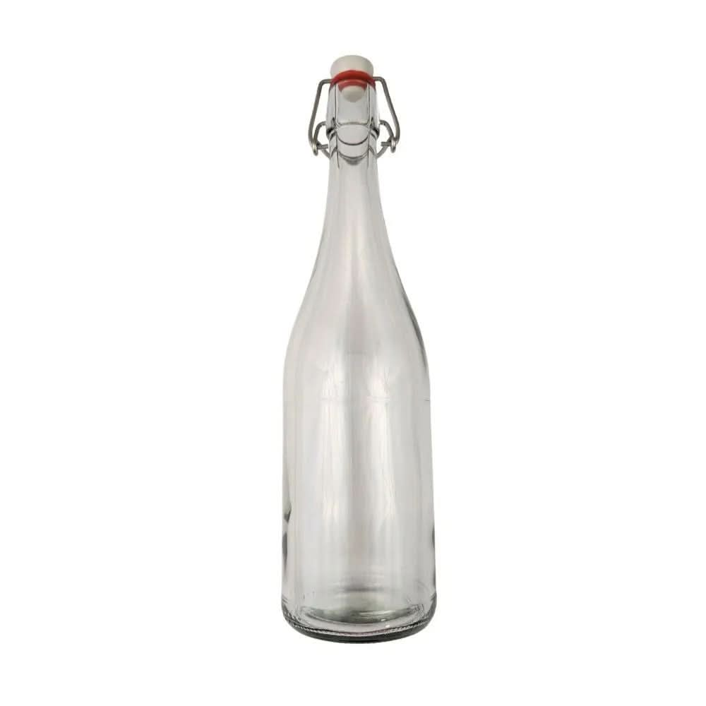 Swing Top Bottles - Clear Glass - 750ml - 12 Pack