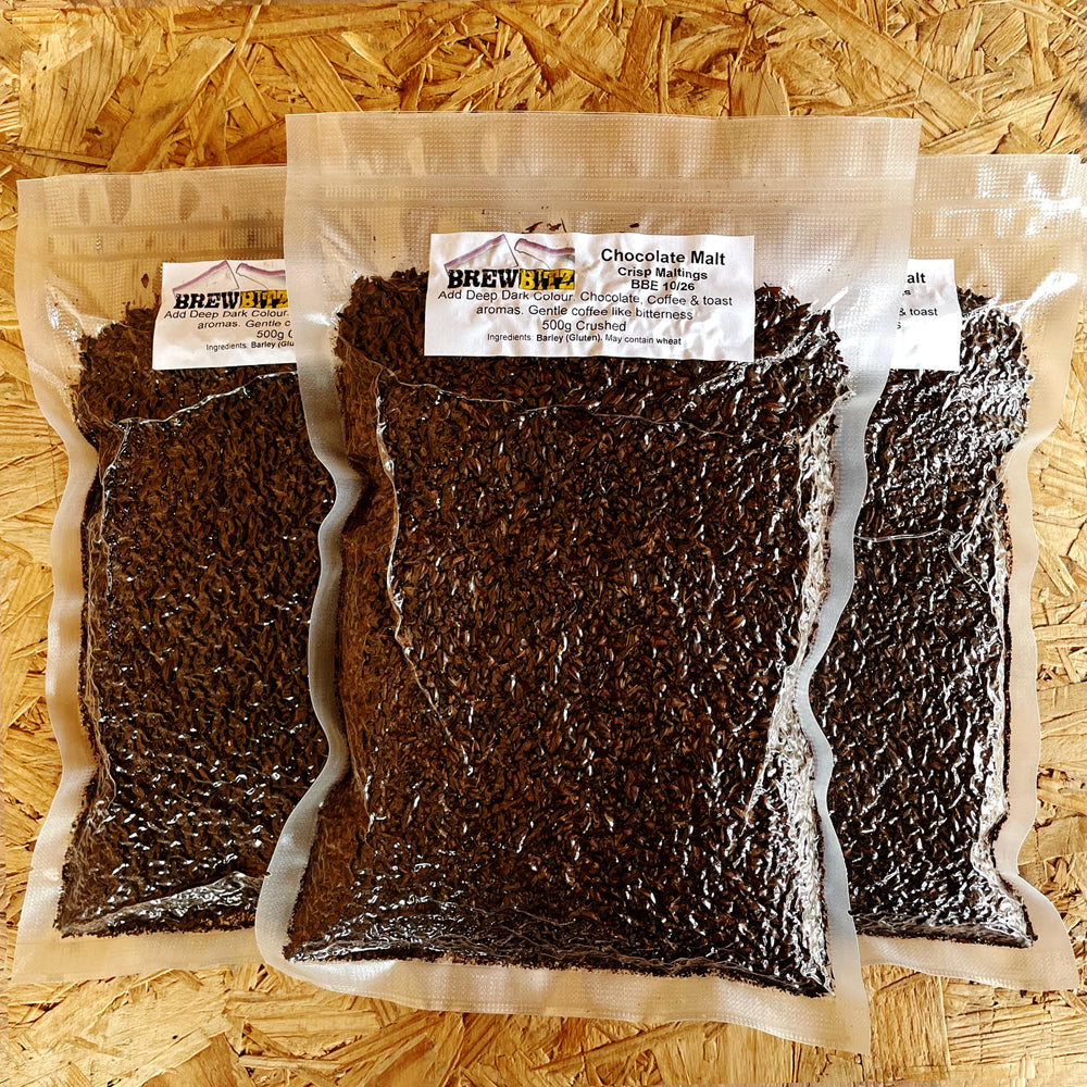 Chocolate Malt - Crushed - 500g - Crisp Maltings