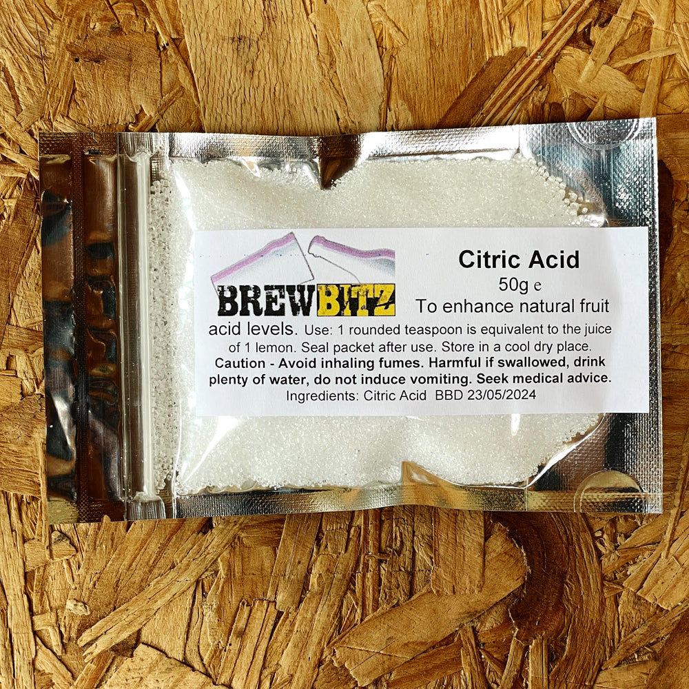 Citric Acid (E330) - 50g Resealable Stank Up Pouch