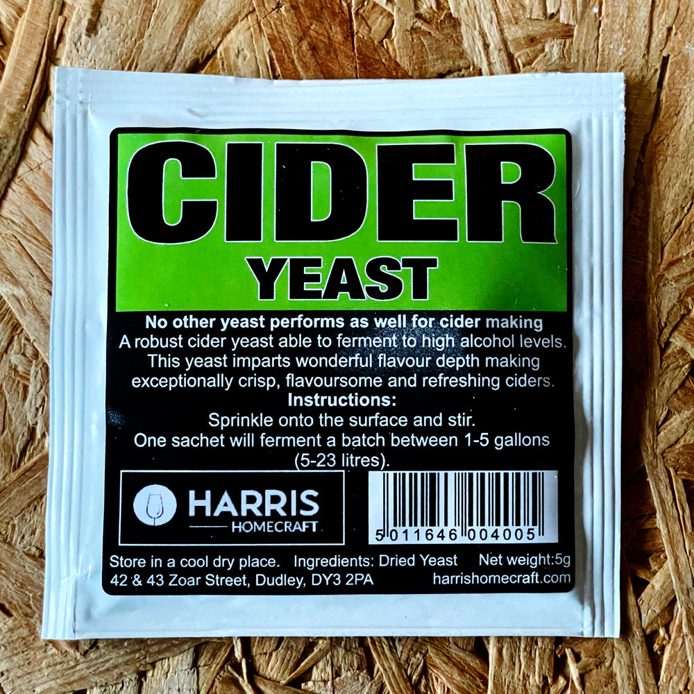 Harris - Cider Yeast - 5g - Brewbitz Homebrew Shop