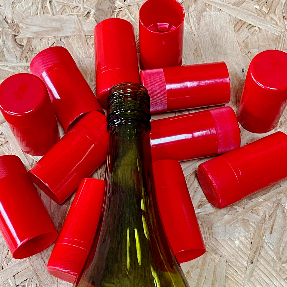 NovaTwist Wine Bottle Screw Caps - Red