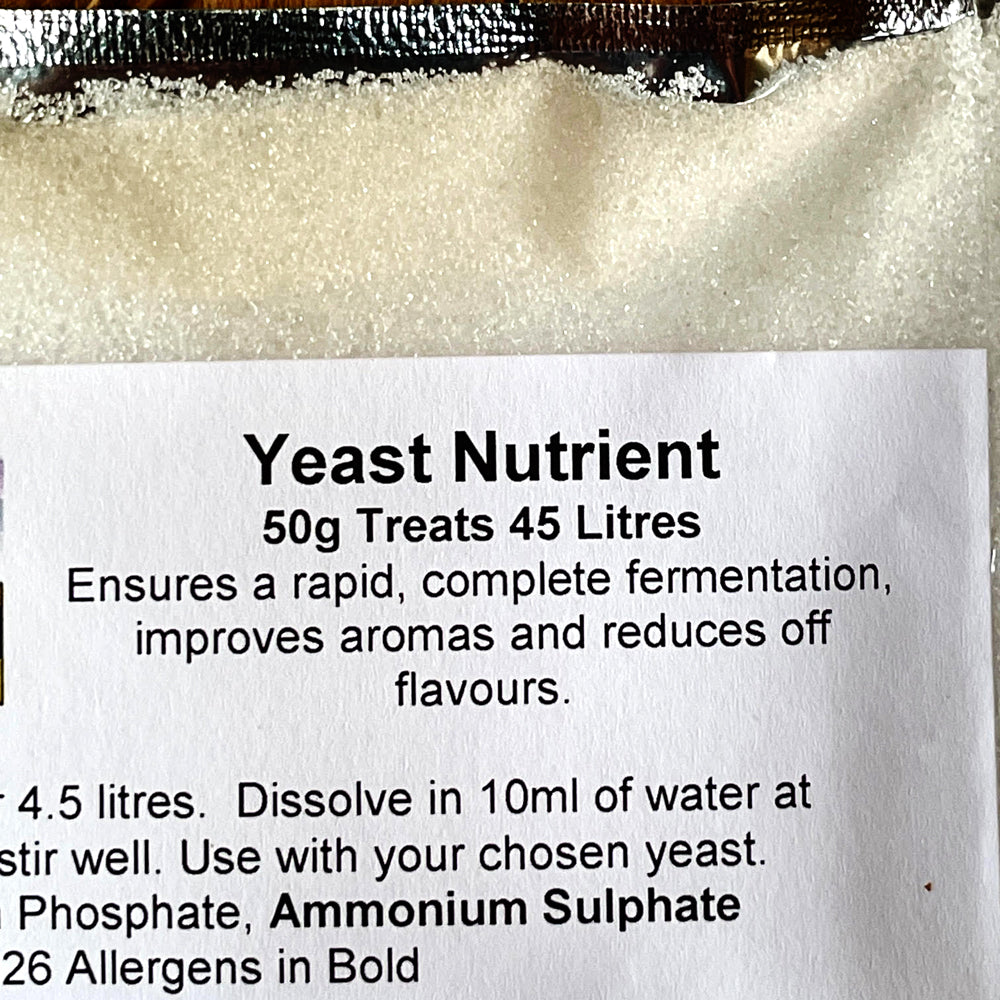 Yeast Nutrient - 50g - Resealable Pouch