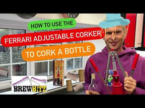 How To Use the Wine Bottle Corker - Easy Adjustable - Twin Leaver - Made by Ferrari