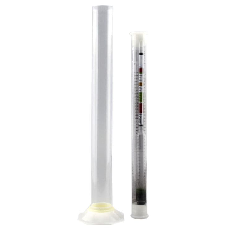 Wine & Beer Hydrometer with Plastic Trial Jar